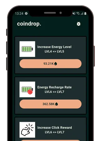 CoinDrop in-app store for redeeming crypto rewards
